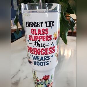 This Princess Wears Boots 40oz Traveler Tumbler 🎉sale